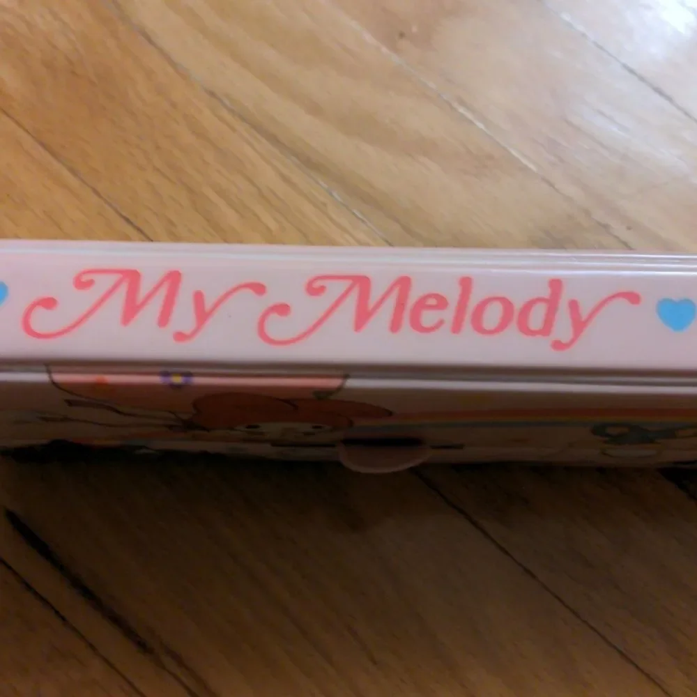 RARE Vintage 1980's Sanrio Colorful My Melody-Themed double sided pencil‎ case